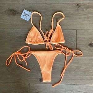 Kulani Kinis Vibrant Orange Bikini Top